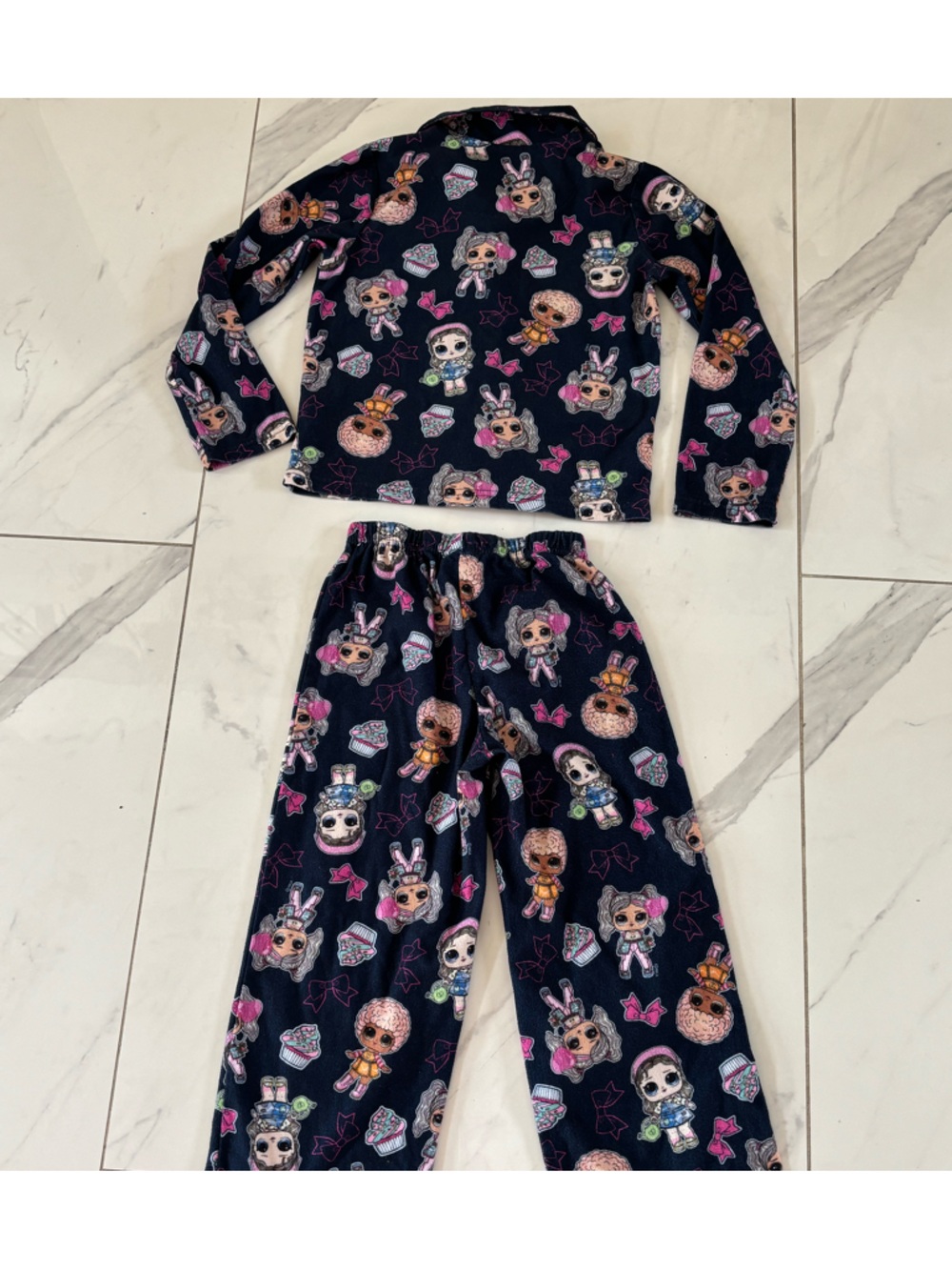 L.O.L. Surprise! Navy Pajama Set with Pink & Cream Accents - Picture 5 of 9